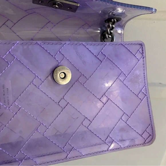 Kurt Geiger Purple Transparent Crossbody Bag - Picture 5 of 15